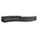  Manufacturer Color_Grey -- Bale 202" Grey Chenille Fabric Upholstered 4 pc Modular Sectional IMAGE 9