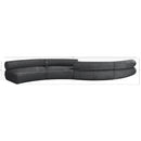 Meridian Bale Grey Chenille Fabric Modular Sofa IMAGE 9