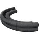 Meridian Bale Grey Chenille Fabric Modular Sofa IMAGE 6