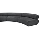  Manufacturer Color_Grey -- Bale 202" Grey Chenille Fabric Upholstered 5 pc Modular Sectional IMAGE 9