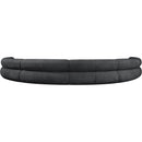 Meridian Bale Grey Chenille Fabric Modular Sofa IMAGE 3