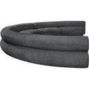  Manufacturer Color_Grey -- Bale 202" Grey Chenille Fabric Upholstered 6 pc Modular Sectional IMAGE 7