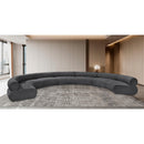  Manufacturer Color_Grey -- Bale 202" Grey Chenille Fabric Upholstered 7 pc Modular Sectional IMAGE 2