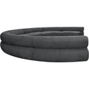  Manufacturer Color_Grey -- Bale 202" Grey Chenille Fabric Upholstered 7 pc Modular Sectional IMAGE 7