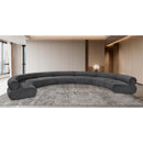  Manufacturer Color_Grey -- Bale 202" Grey Chenille Fabric Upholstered 8 pc Modular Sectional IMAGE 2