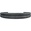  Manufacturer Color_Grey -- Bale 202" Grey Chenille Fabric Upholstered 8 pc Modular Sectional IMAGE 3