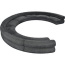 Meridian Bale Grey Chenille Fabric Modular Sofa IMAGE 6
