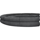 Meridian Bale Grey Chenille Fabric Modular Sofa IMAGE 7