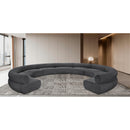  Manufacturer Color_Grey -- Bale 202" Grey Chenille Fabric Upholstered 9 pc Modular Sectional IMAGE 2