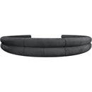  Manufacturer Color_Grey -- Bale 202" Grey Chenille Fabric Upholstered 9 pc Modular Sectional IMAGE 3