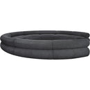 Meridian Bale Grey Chenille Fabric Modular Sofa IMAGE 7