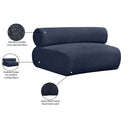  Manufacturer Color_Navy -- Bale Navy Chenille Fabric Upholstered Modular Chair IMAGE 3