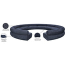 Meridian Bale Navy Chenille Fabric Modular Sofa IMAGE 13