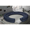 Manufacturer Color_Navy -- Bale 202" Navy Chenille Fabric Upholstered 10 pc Modular Sectional IMAGE 2