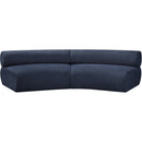Meridian Bale Navy Chenille Fabric Modular Sofa IMAGE 4