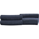  Manufacturer Color_Navy -- Bale 108" Navy Chenille Fabric Upholstered 2 pc Modular Sectional IMAGE 3