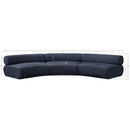  Manufacturer Color_Navy -- Bale 152" Navy Chenille Fabric Upholstered 3 pc Modular Sectional IMAGE 12
