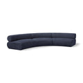  Manufacturer Color_Navy -- Bale 152" Navy Chenille Fabric Upholstered 3 pc Modular Sectional IMAGE 1