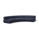  Manufacturer Color_Navy -- Bale 152" Navy Chenille Fabric Upholstered 3 pc Modular Sectional IMAGE 1