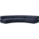  Manufacturer Color_Navy -- Bale 152" Navy Chenille Fabric Upholstered 3 pc Modular Sectional IMAGE 4