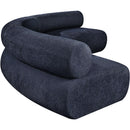  Manufacturer Color_Navy -- Bale 152" Navy Chenille Fabric Upholstered 3 pc Modular Sectional IMAGE 7