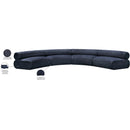  Manufacturer Color_Navy -- Bale 183" Navy Chenille Fabric Upholstered 4 pc Modular Sectional IMAGE 12