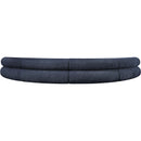  Manufacturer Color_Navy -- Bale 183" Navy Chenille Fabric Upholstered 4 pc Modular Sectional IMAGE 3