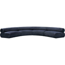  Manufacturer Color_Navy -- Bale 183" Navy Chenille Fabric Upholstered 4 pc Modular Sectional IMAGE 4