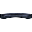 Meridian Bale Navy Chenille Fabric Modular Sofa IMAGE 4
