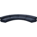 Meridian Bale Navy Chenille Fabric Modular Sofa IMAGE 5