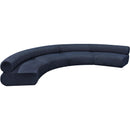 Meridian Bale Navy Chenille Fabric Modular Sofa IMAGE 6