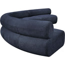  Manufacturer Color_Navy -- Bale 183" Navy Chenille Fabric Upholstered 4 pc Modular Sectional IMAGE 7