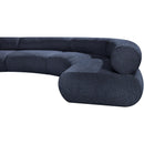  Manufacturer Color_Navy -- Bale 183" Navy Chenille Fabric Upholstered 4 pc Modular Sectional IMAGE 8