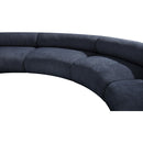  Manufacturer Color_Navy -- Bale 183" Navy Chenille Fabric Upholstered 4 pc Modular Sectional IMAGE 9