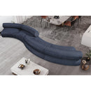  Manufacturer Color_Navy -- Bale 202" Navy Chenille Fabric Upholstered 4 pc Modular Sectional IMAGE 2