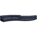  Manufacturer Color_Navy -- Bale 202" Navy Chenille Fabric Upholstered 4 pc Modular Sectional IMAGE 3