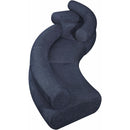  Manufacturer Color_Navy -- Bale 202" Navy Chenille Fabric Upholstered 4 pc Modular Sectional IMAGE 4
