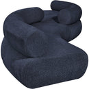  Manufacturer Color_Navy -- Bale 202" Navy Chenille Fabric Upholstered 4 pc Modular Sectional IMAGE 5