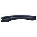  Manufacturer Color_Navy -- Bale 202" Navy Chenille Fabric Upholstered 5 pc Modular Sectional IMAGE 11