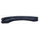 Meridian Bale Navy Chenille Fabric Modular Sofa IMAGE 11