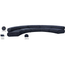  Manufacturer Color_Navy -- Bale 202" Navy Chenille Fabric Upholstered 5 pc Modular Sectional IMAGE 12
