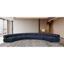 Manufacturer Color_Navy -- Bale 202" Navy Chenille Fabric Upholstered 5 pc Modular Sectional IMAGE 2