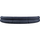  Manufacturer Color_Navy -- Bale 202" Navy Chenille Fabric Upholstered 5 pc Modular Sectional IMAGE 3