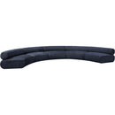 Manufacturer Color_Navy -- Bale 202" Navy Chenille Fabric Upholstered 5 pc Modular Sectional IMAGE 4