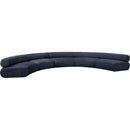 Meridian Bale Navy Chenille Fabric Modular Sofa IMAGE 4