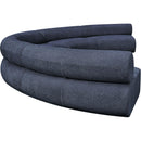  Manufacturer Color_Navy -- Bale 202" Navy Chenille Fabric Upholstered 5 pc Modular Sectional IMAGE 7