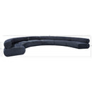 Meridian Bale Navy Chenille Fabric Modular Sofa IMAGE 11