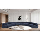  Manufacturer Color_Navy -- Bale 202" Navy Chenille Fabric Upholstered 6 pc Modular Sectional IMAGE 2