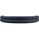  Manufacturer Color_Navy -- Bale 202" Navy Chenille Fabric Upholstered 6 pc Modular Sectional IMAGE 3