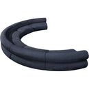 Meridian Bale Navy Chenille Fabric Modular Sofa IMAGE 6